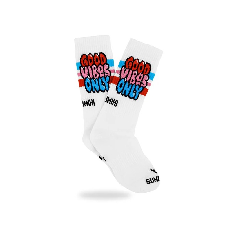 SUMOMIHI Good Vibes Only Sock – Calzini Bianchi dal Mood Positivo. SUMOMIHI Good Vibes Only Sock – Calzini Bianchi dal Mood Positivo.