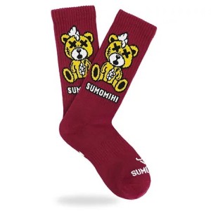 Calze SUMOMIHI Killa Bear Barolo – Stile Urban con Orsacchiotto.