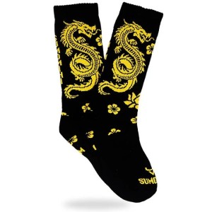 SUMOMIHI Dragon Sock Nere – Calze Tecniche con Drago Dorato.