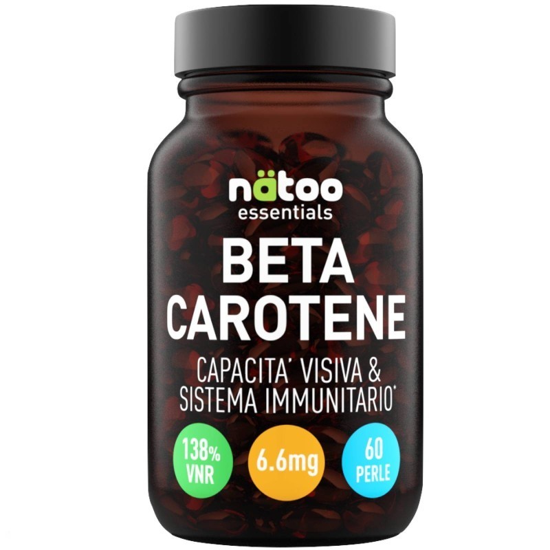 Natoo Beta Carotene 60 Perle – Integratore Naturale Natoo Beta Carotene 60 Perle – Integratore Naturale