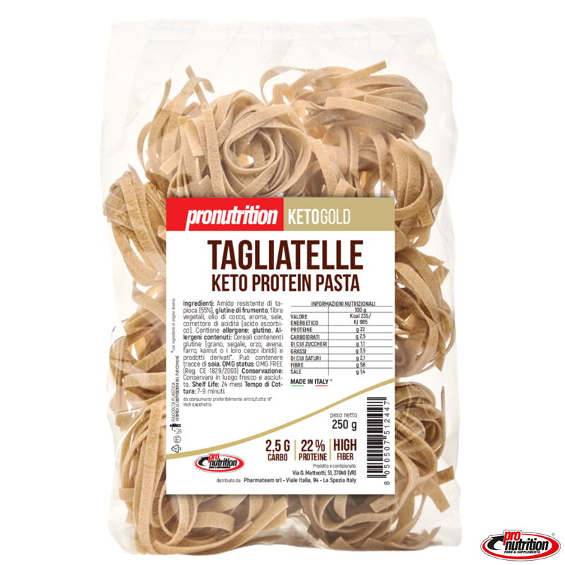 Tagliatelle Keto Proteiche Pronutrition – Pasta a Basso Contenuto di Carboidrati. Tagliatelle Keto Proteiche Pronutrition – Pasta a Basso Contenuto di Carboidrati.
