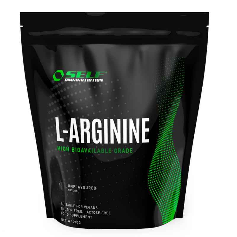 L-Arginine in polvere Self Omninutrition – Supporto naturale alla performance e al benessere.