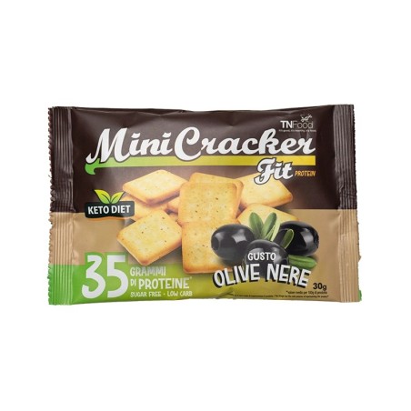 Mini Crackers Fit Protein Keto Diet – Pizza e Pomodoro e Olive nere.