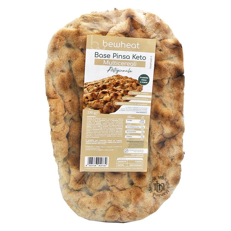 Base Pinsa ai Multicereali Bewheat – Delizia croccante e leggera (chetogenica)