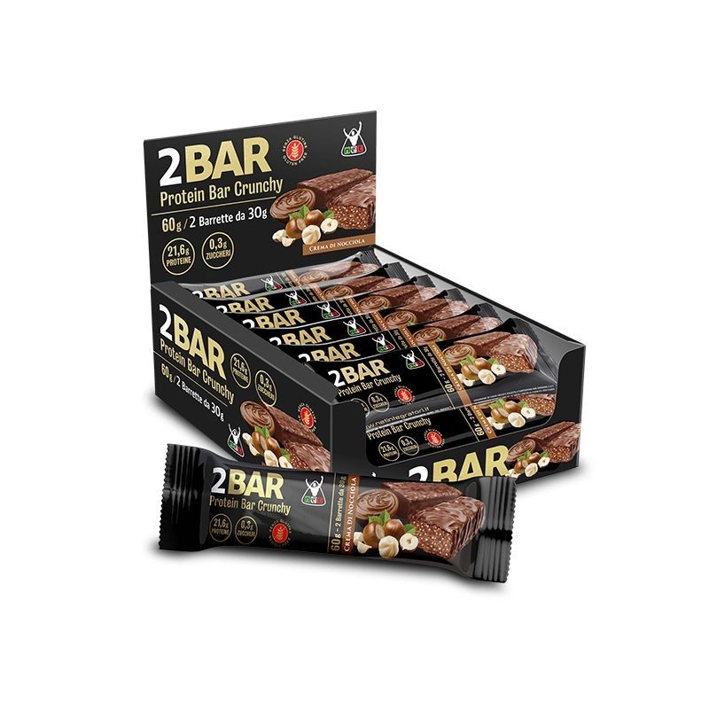 2Bar Protein Bar Crunchy – Barrette proteiche croccanti Net. Itegratori