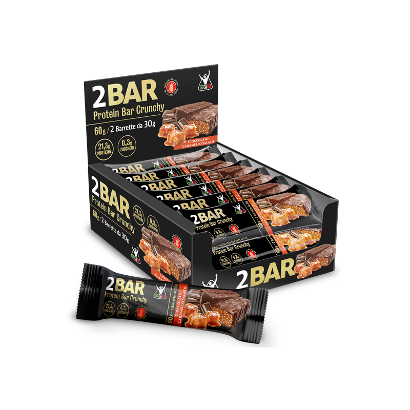 2Bar Protein Bar Crunchy – Barrette proteiche croccanti Net. Itegratori