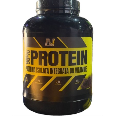 Nutricomm 90% Proteine Isolate dal Latte - Gusto Cioccolato con Profilo Vitaminico