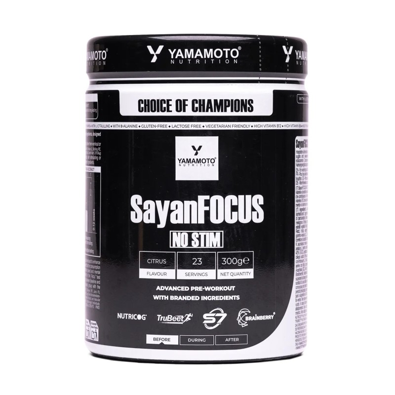 SayanFOCUS NO STIM Yamamoto – Pre-Workout senza stimolanti SayanFOCUS NO STIM Yamamoto – Pre-Workout senza stimolanti