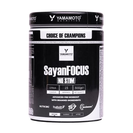 SayanFOCUS NO STIM Yamamoto – Pre-Workout senza stimolanti