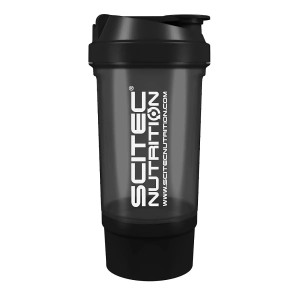 Scitec Nutrition Traveller Shaker – Shaker Multi-Scomparto da Viaggio per Integratori