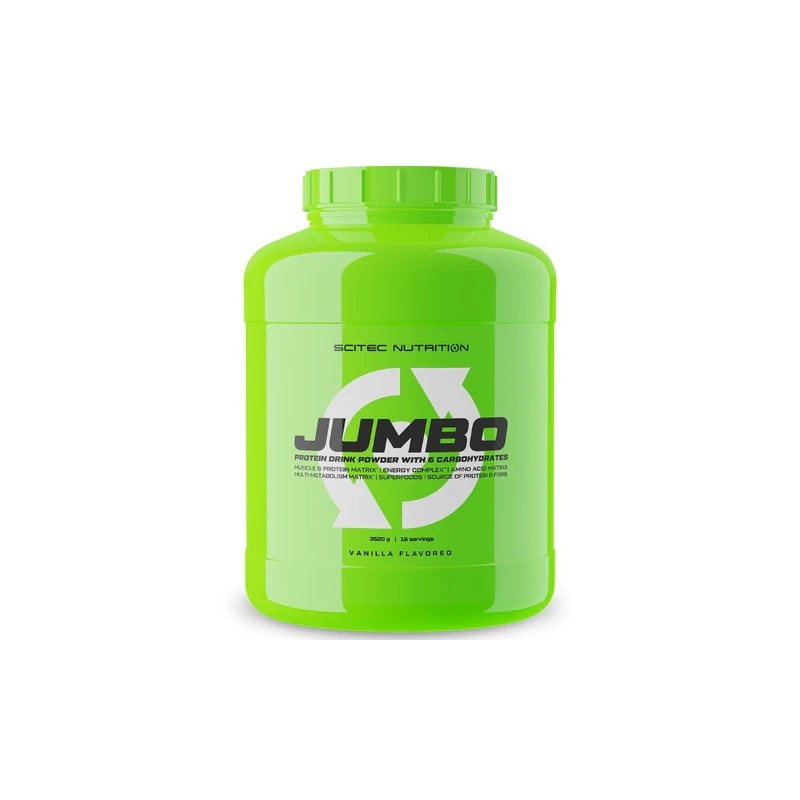Jumbo Scitec Nutrition 3,52kg – Gainer Potente per Aumento Massa e Recupero Muscolare. Jumbo Scitec Nutrition 3,52kg – Gainer Potente per Aumento Massa e Recupero Muscolare.