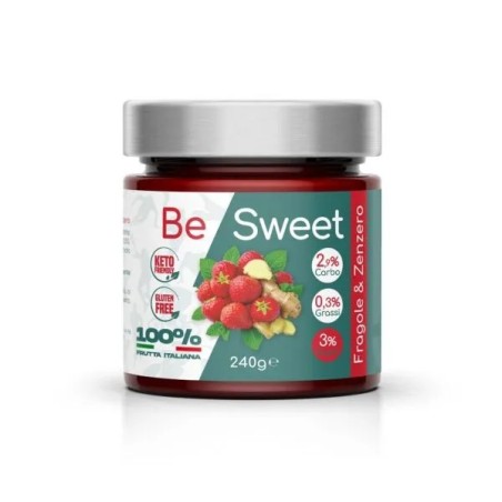 BeSweet Marmellata Fragola e Zenzero Bewheat – Gusto intenso e naturale senza zuccheri aggiunti.