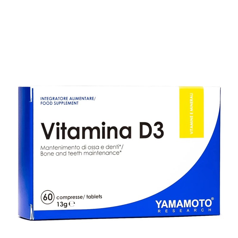 Vitamina D3 2000 UI Yamamoto 60 Compresse - Integratore per Ossa, Immunità e Muscoli