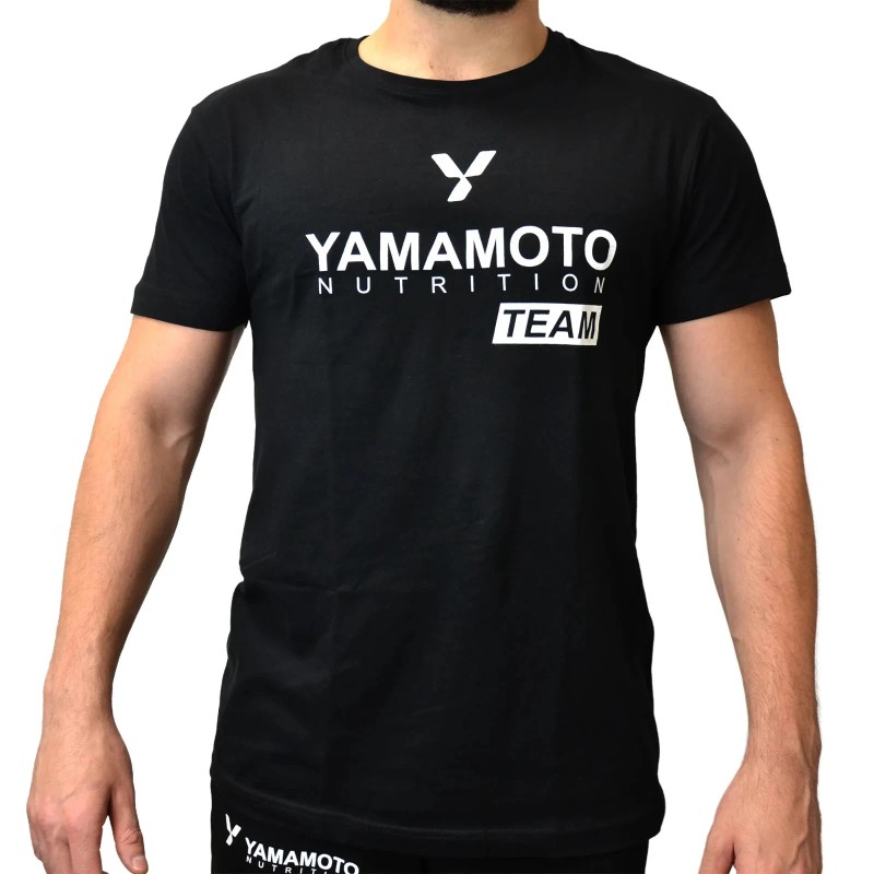 T-Shirt Yamamoto Nutrition Team Nera - Abbigliamento Ufficiale Fitness