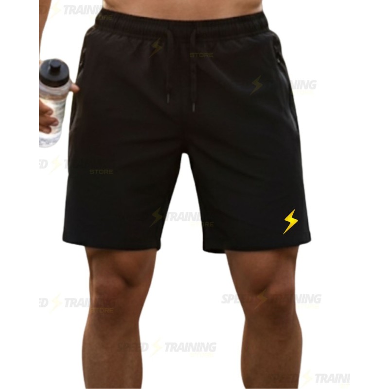 Pantaloncini Sportivi Uomo Speed Training Nero | Coulisse Vita