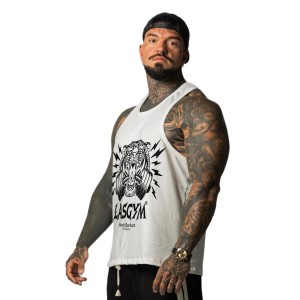 Canotta LasgGym Tiger Santa Barbara | Uomo - Bianco
