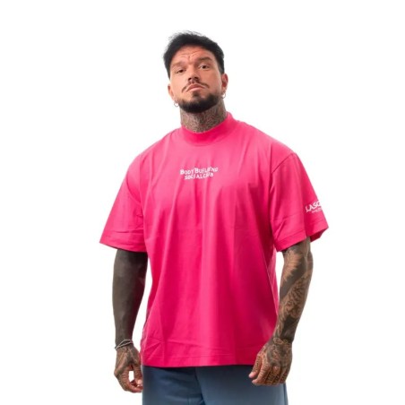 T-Shirt LASGYM BodyBuilding SocialClub Fucsia | Unisex
