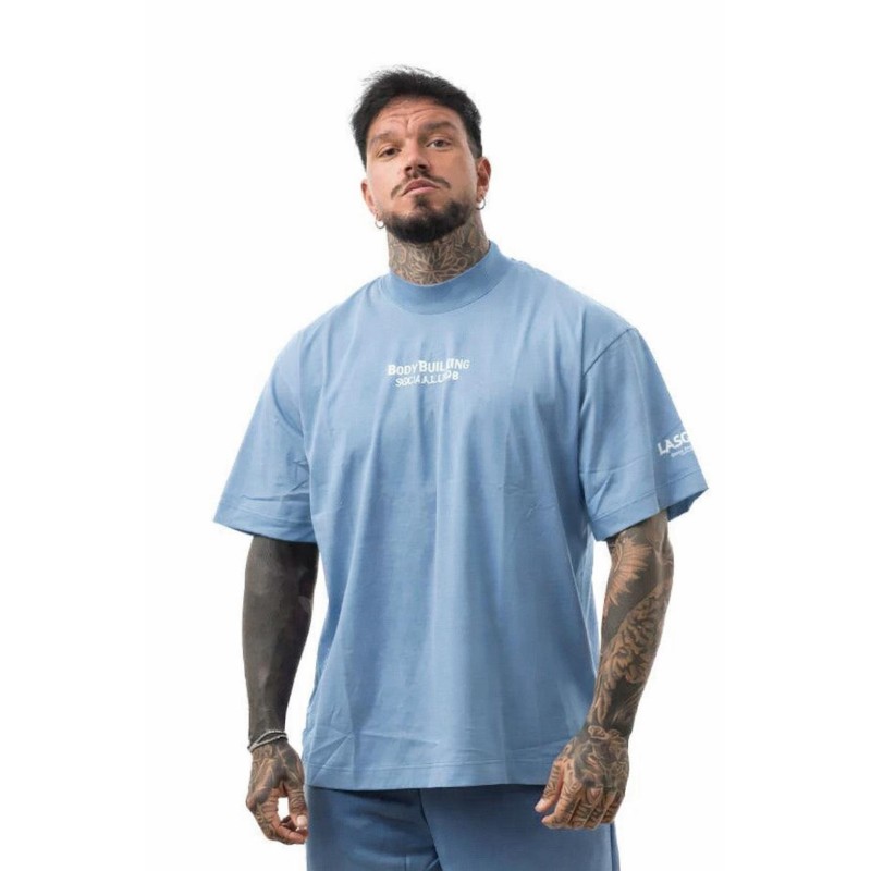 T-Shirt LASGYM BodyBuilding SocialClub Fucsia | Unisex