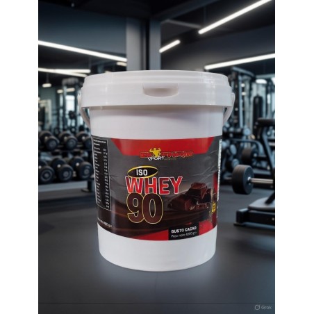 Biofarm Iso Whey 90 Gusto Cacao 4,5kg - Proteine Isolate del Siero con Vitamine