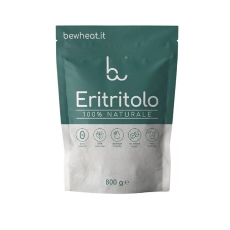 Eritritolo 100% Naturale BeWheat 800g - Dolcificante Naturale Zero Calorie.