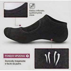 Calzini Antiscivolo Pilates Reformer Grip Speed Training | Colore nero