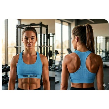 Top Essential Fit Senza Coppe | Crop Top Tecnico Donna – Speed Training