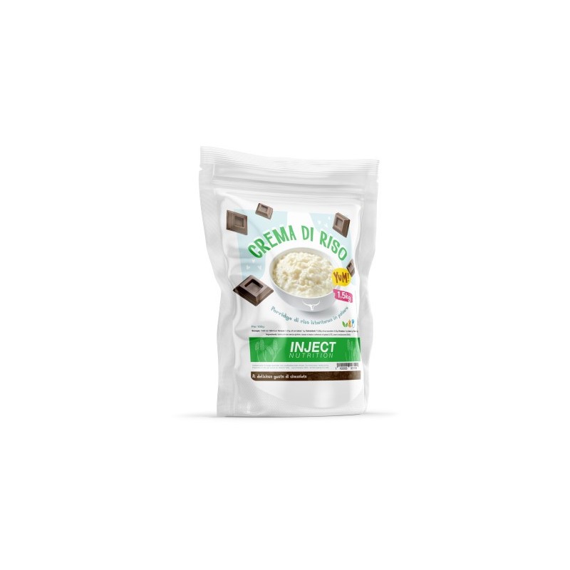 Crema di Riso INJECT Cioccolato e Biscotto 1,5kg – Porridge Fit Goloso