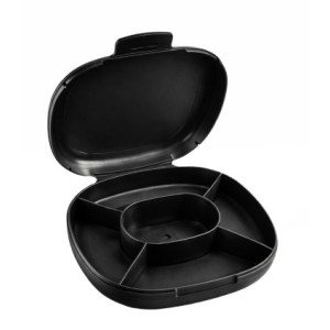 Portapillole INJECT Nutrition Tribal – Organizer 5 Scomparti Nero