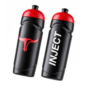 Borraccia INJECT Nutrition 750ml Nero/Rosso Logo Toro Sport