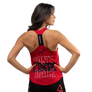 Tank Top Don't Look Back Donna Tsunami Nutrition Rosso Fit