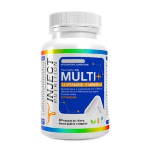 MULTI+ Inject Nutrition | 150% VNR – 13 Vitamine 8 Minerali – 60 Capsule