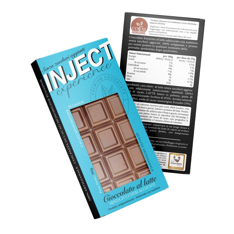 INJECT Experience Cioccolato Senza Zuccheri | 4 Gusti 90g