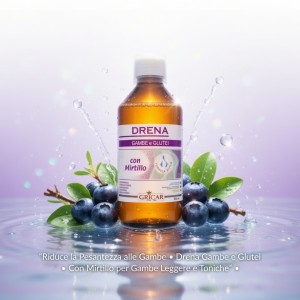Gambe e Glutei Leggeri con Mirtillo – Gricar Drena 500ml