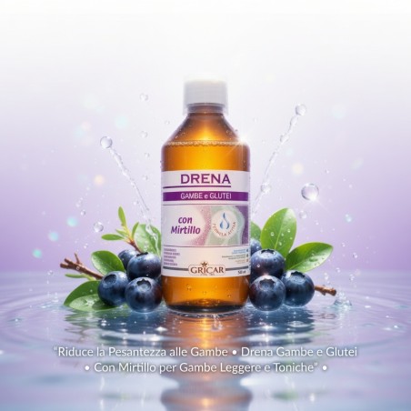 Gambe e Glutei Leggeri con Mirtillo – Gricar Drena 500ml