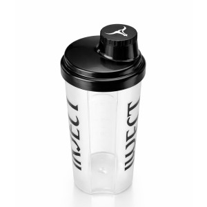 Shaker Gotic Series 700 ml Inject Nutrition - Design Gotico Total Black con Griglia Mixer