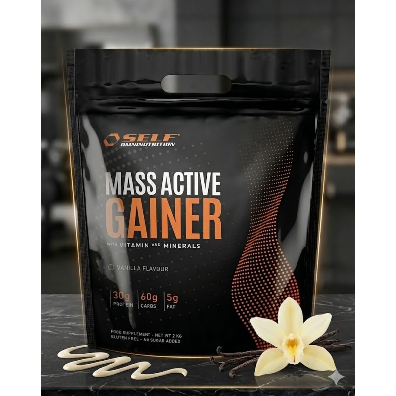 "Mass Active Gainer – Aumento di Massa, Energia e Recupero Muscolare"