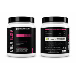 CREA TECH Creatina Creapure® 500g | Creatina Monoidrato Micronizzata Premium
