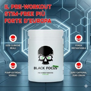 Black Focus Nitro Lime | Pre-Workout Booster Stim-Free | Speed Training