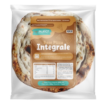 Base Pizza Integrale Inject Nutrition (230g - Ø 28cm) | Pronta in 5 Minuti