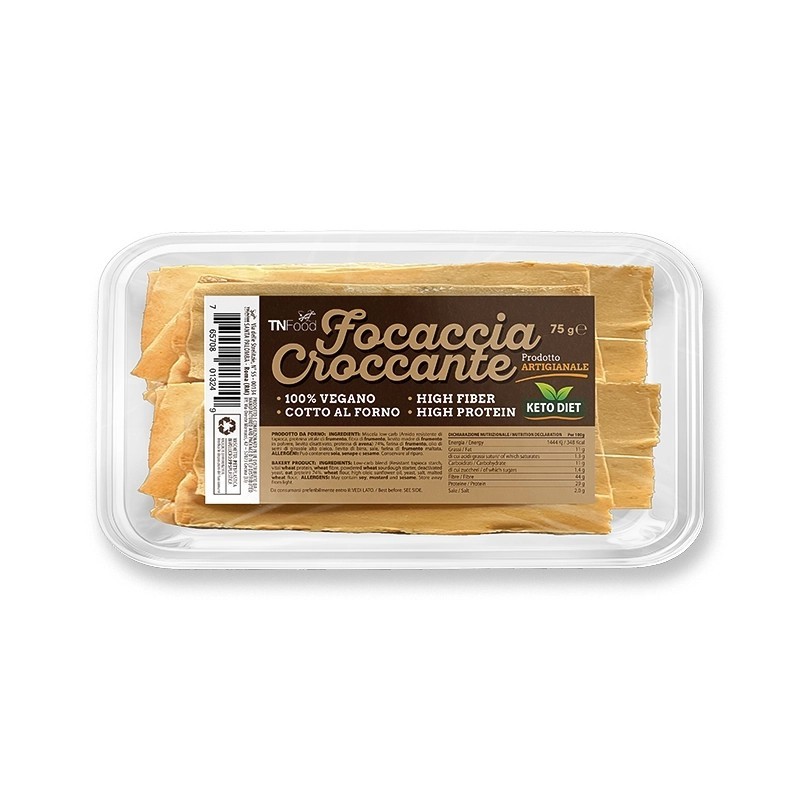 .Focaccia Croccante TN Food | Snack Proteico e Low Carb, Senza Glutine. .Focaccia Croccante TN Food | Snack Proteico e Low Carb, Senza Glutine.
