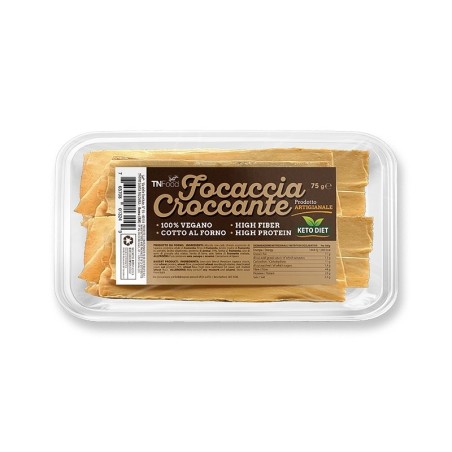 .Focaccia Croccante TN Food | Snack Proteico e Low Carb, Senza Glutine.