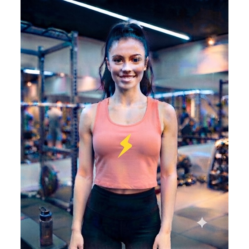 Canotta Sportiva Crop Tank con Logo | SPEED TRAINING