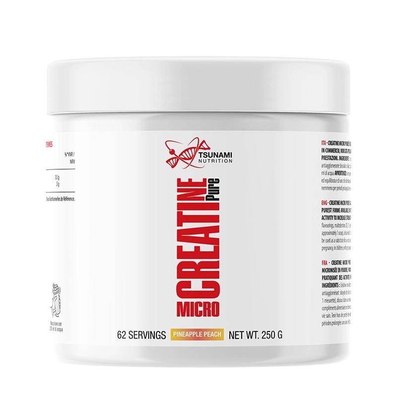 Creatina Monoidrato Micronizzata 200 Mesh | Tsunami Nutrition 250g