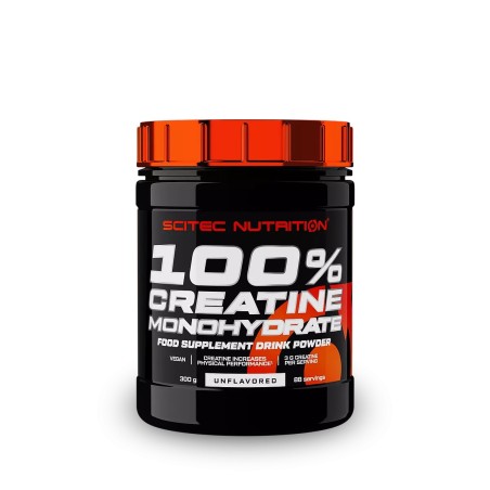 Scitec 100% Creatine Monohydrate 300g | Creatina in Polvere Vegana