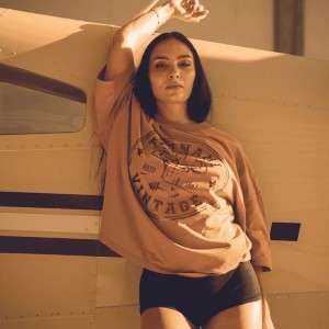 T-Shirt Oversize Tsunami Vintage Double Biceps | Maglia Palestra