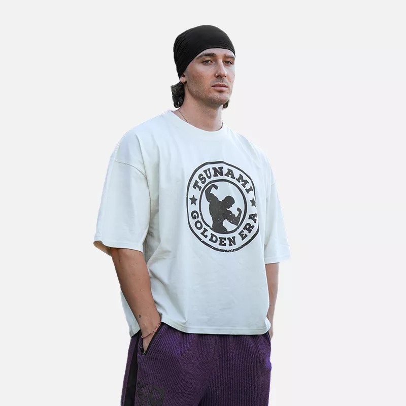 T-Shirt Oversize Tsunami Vintage Golden Era | Maglia Palestra
