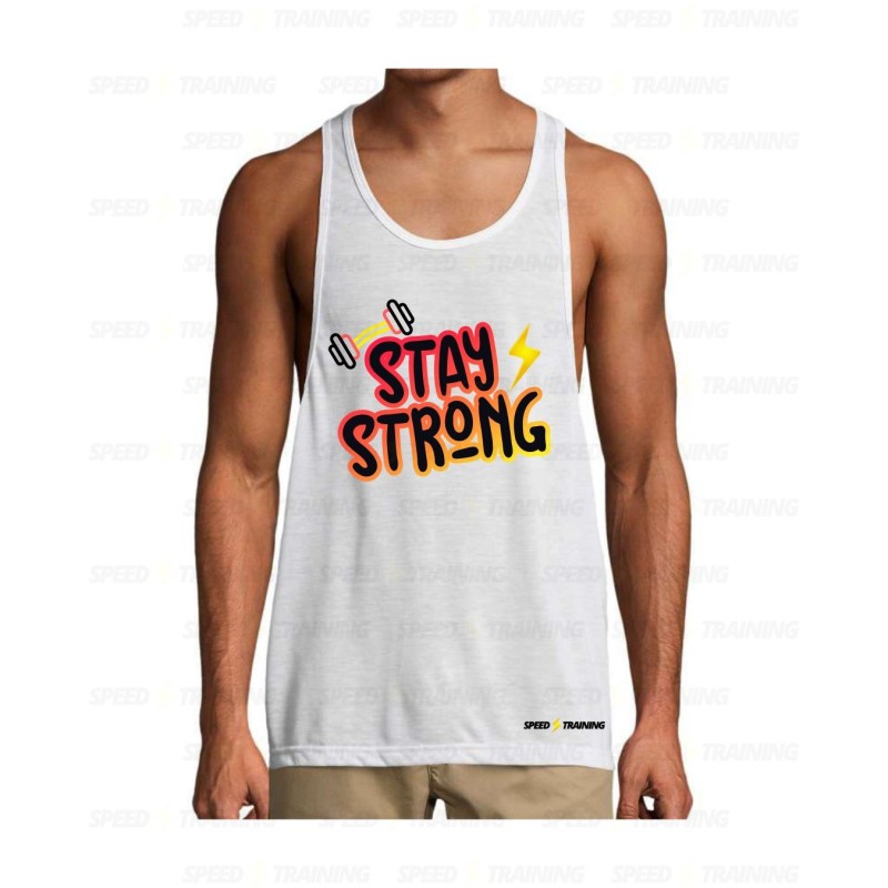 Canotta Speed Training Strong – Grafica Motivazionale STAY STRONG Canotta Speed Training Strong – Grafica Motivazionale STAY STRONG