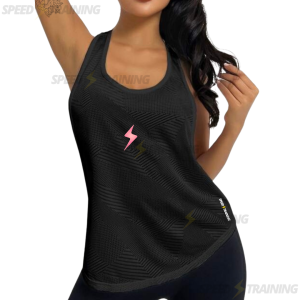 Canotta Crop Fulmine Rosa | Speed Training Store