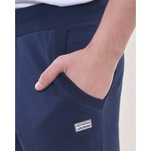Bermuda Uomo in Cotone con Logo Sagomato - Comfort e Stile Sportivo | Hangar93.