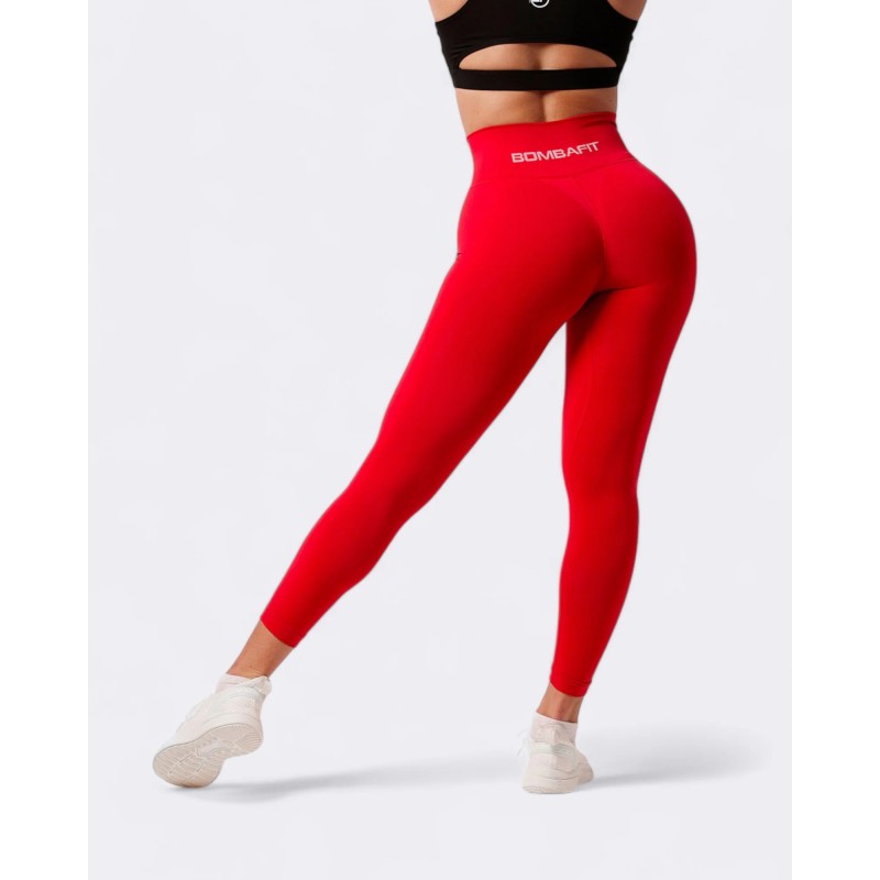 Energy Leggings Push Up – Rosso Intenso | Bombafit Energy Leggings Push Up – Rosso Intenso | Bombafit